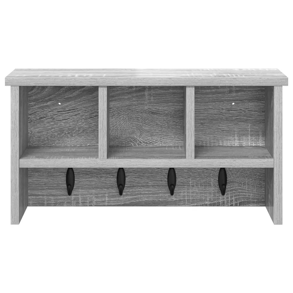 Appendiabiti a muro Grigio Sonoma 50 x 16 x 26 cm 874312