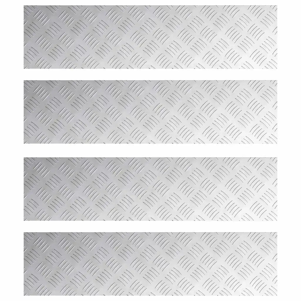 Gradini per Scale 4 pcs Argento 80 x 20 cm Alluminio 4104260
