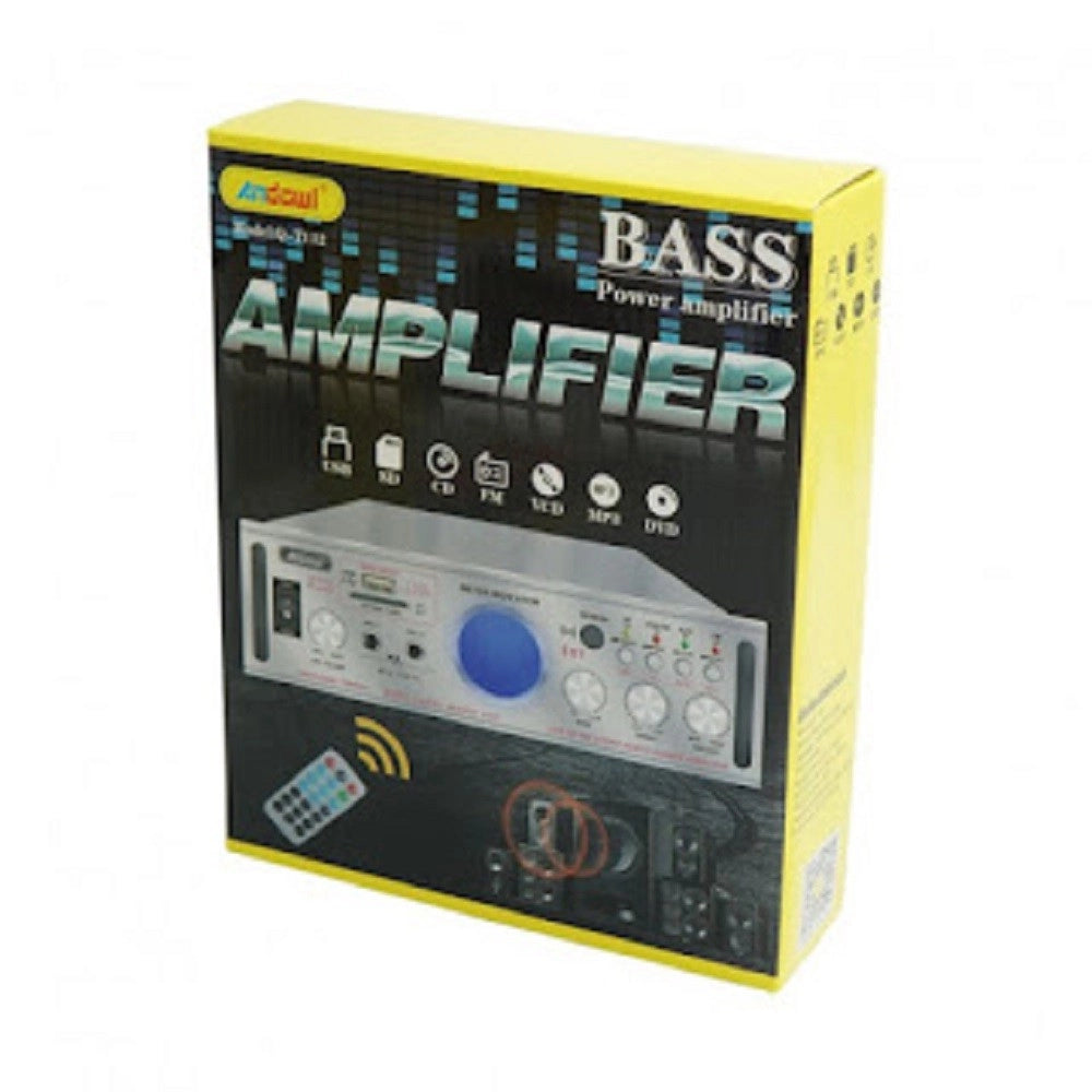 Trade Shop - Amplificatore Stereo Bluetooth Usb Funzione Mini Super Bass Telecomando Q-t112 -