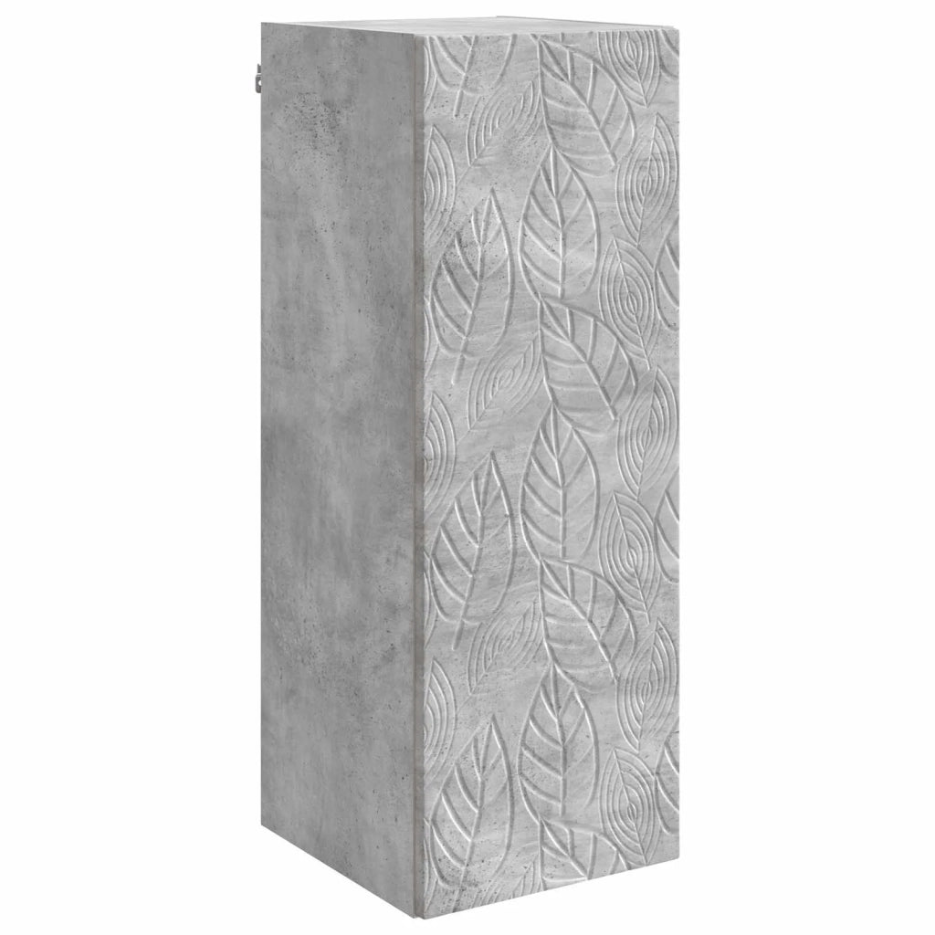 Mobiletto a muro Grigio Cemento 33 x 34,5 x 90 cm