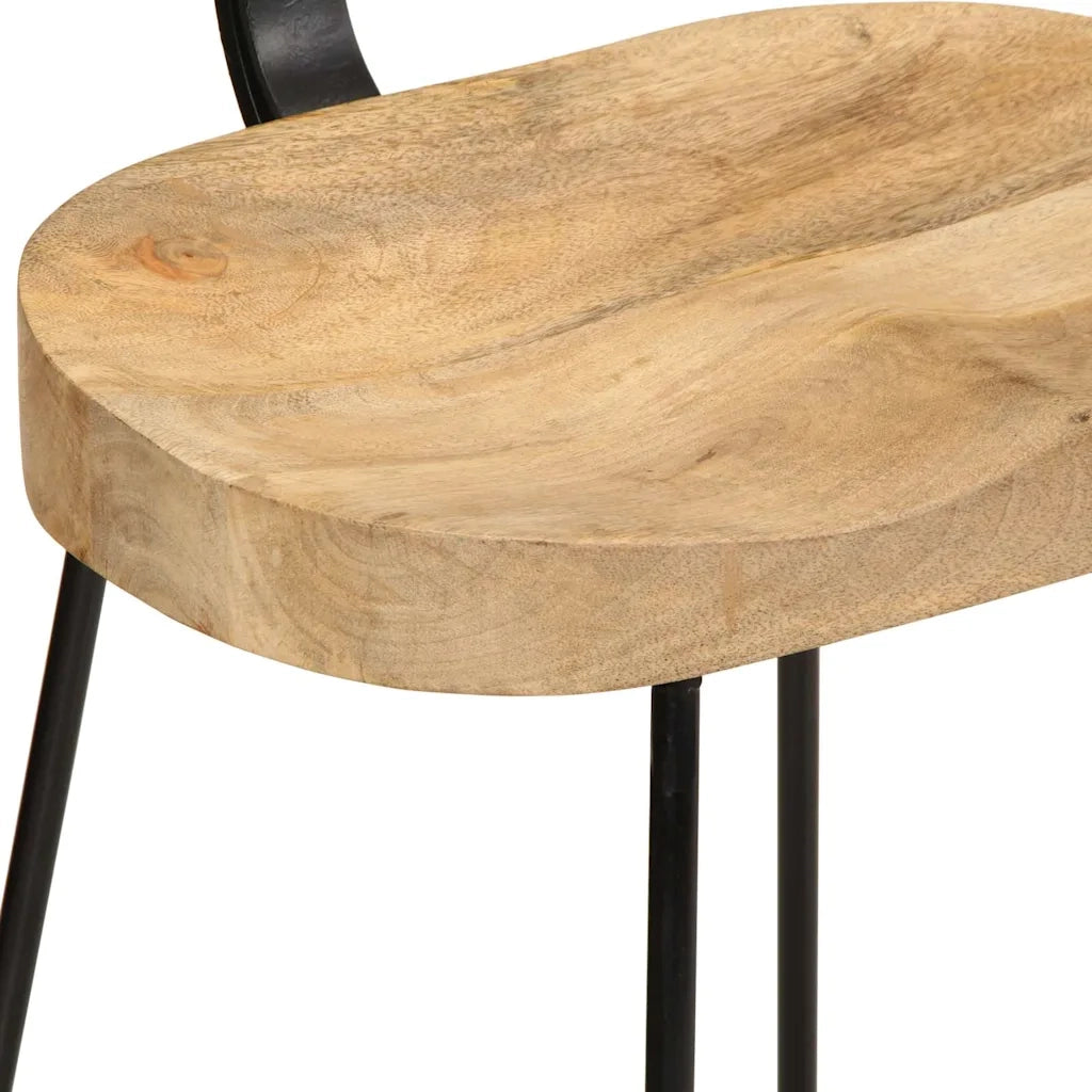 vidaXL Sgabelli da Bar 2 pz 49x43x88 cm in Legno Massello di Mango