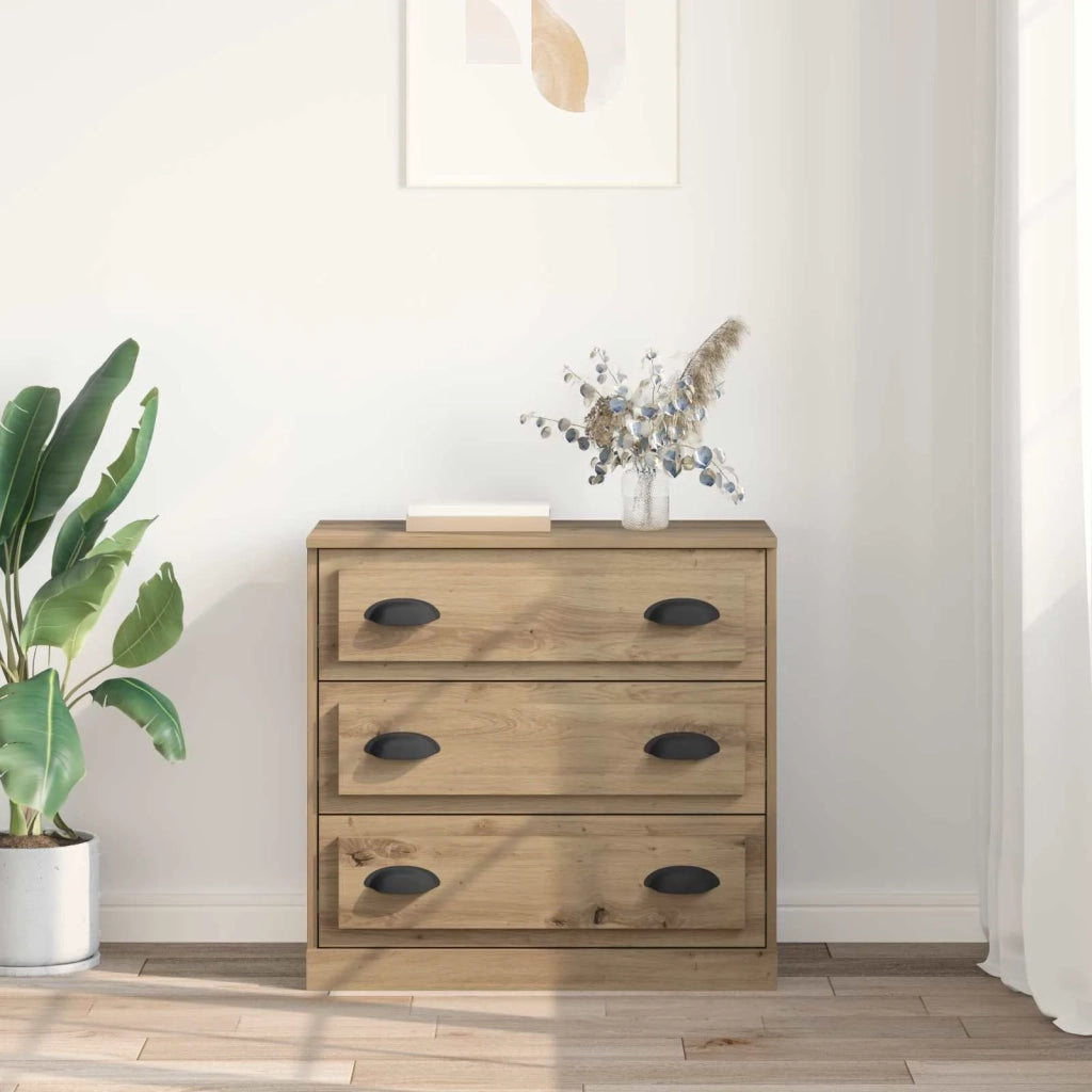 Credenza | Madia | Buffet da pranzo | Armadio da pranzo con cassetto Rovere artigianale 70 x 35,5 x 67,5 cm