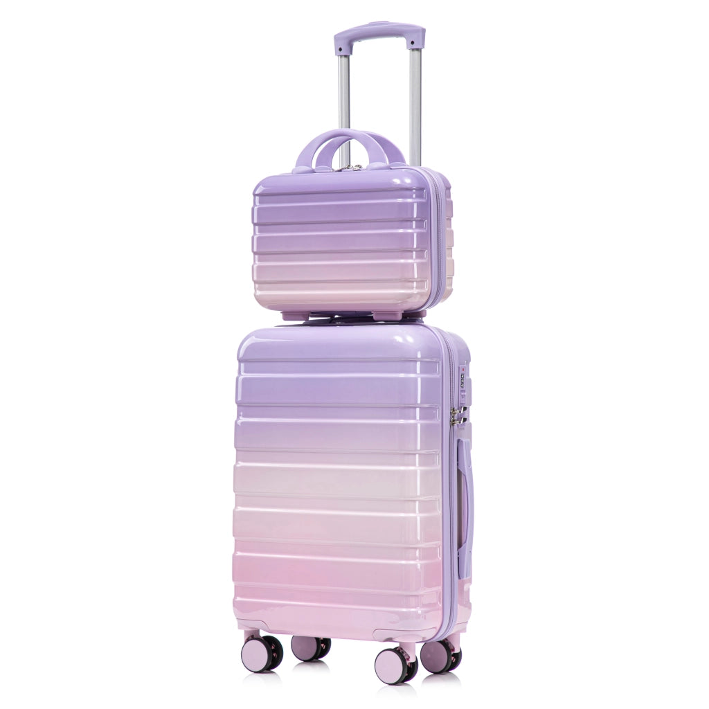 Valigia 2 pz Viola 14 pollici/20 pollici materiale PC