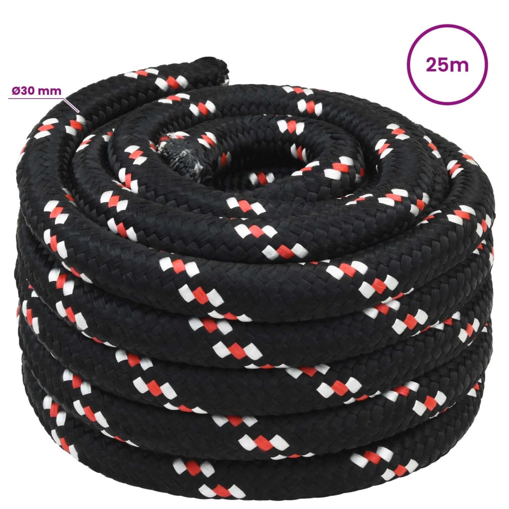 Corda multiuso 30 mm 25 m Nero e Rosso PP 3472966