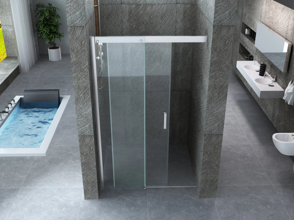 Porta doccia scorrevole soft close cristallo 8mm Trasparente Venezia 110 cm