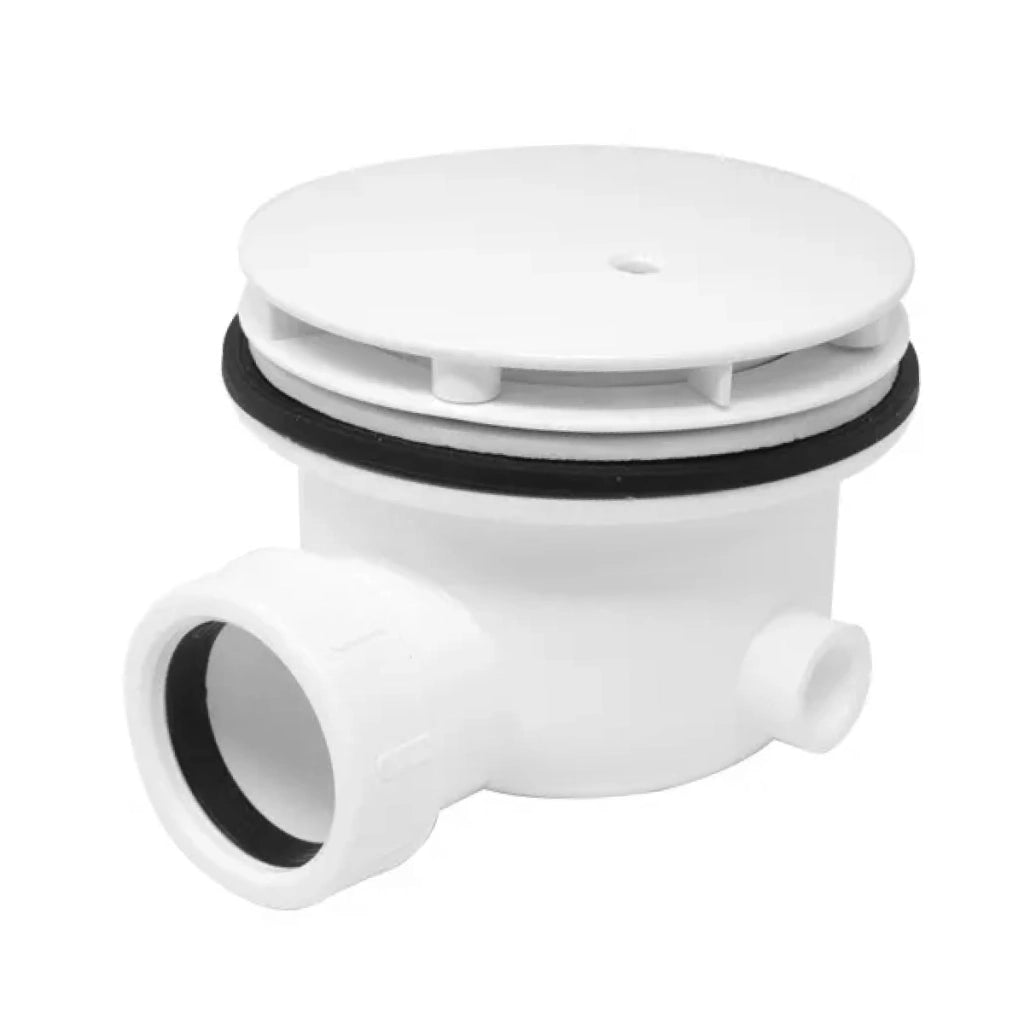 PILETTA SIFONATA IN ABS CON TAPPO BIANCO PER PIATTO DOCCIA ø110  TAPPO BIANCO   C.G.S. SRL