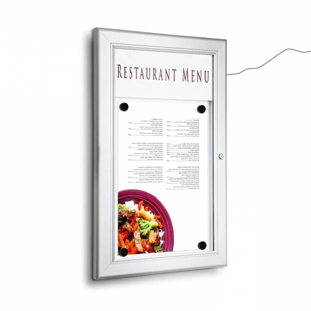 Bacheca per esterni porta Menu personalizzabile - 2xA4