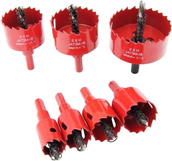 Set di 7 tagliatrici a bi-metalli per uso generale, diametro 7/8" fino a 2-1/2