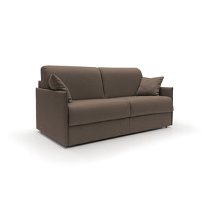 Evans Divano letto matrimoniale in tessuto impermeabile T13 149 cm (mat. 120x197) marrone