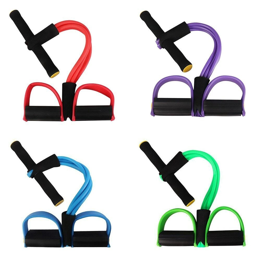 Tubo elastico esercizi yoga addominali sport tira corda pedali fitness