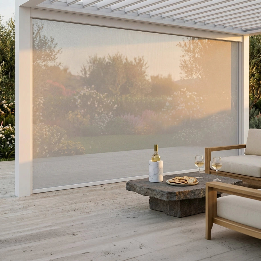 Parete laterale zanzariera per pergola bioclimatica Tony - TONY