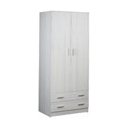 Armadio 2 Ante 2 Cassetti Kit Eucalipto cm 77x52x182h - Sarmog