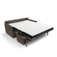 Evans Divano letto matrimoniale in tessuto impermeabile T13 149 cm (mat. 120x197) marrone