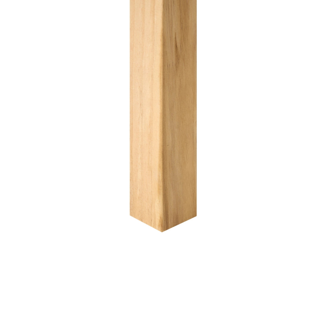 Letto in legno di pino marrone chiaro con rete 180 x 200 cm naturale stile scandinavo