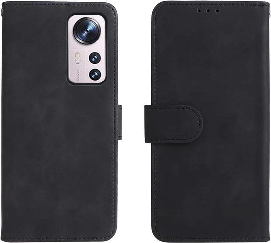 Copriphone retro stile - Portafoglio copriphone con slot per carta e stand - Nero