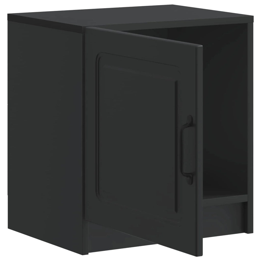 Armadio da Notte Nero 43 x 34,5 x 47 cm Legno ingegnerizzato