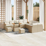 Set Divano da Giardino 13 pcs Beige polyrattan 3362976