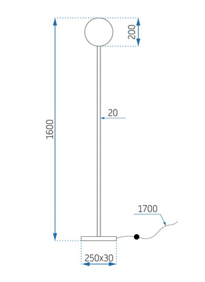 Lampada Da Terra APP926-1F