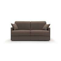 Evans Divano letto matrimoniale in tessuto impermeabile T13 149 cm (mat. 120x197) marrone