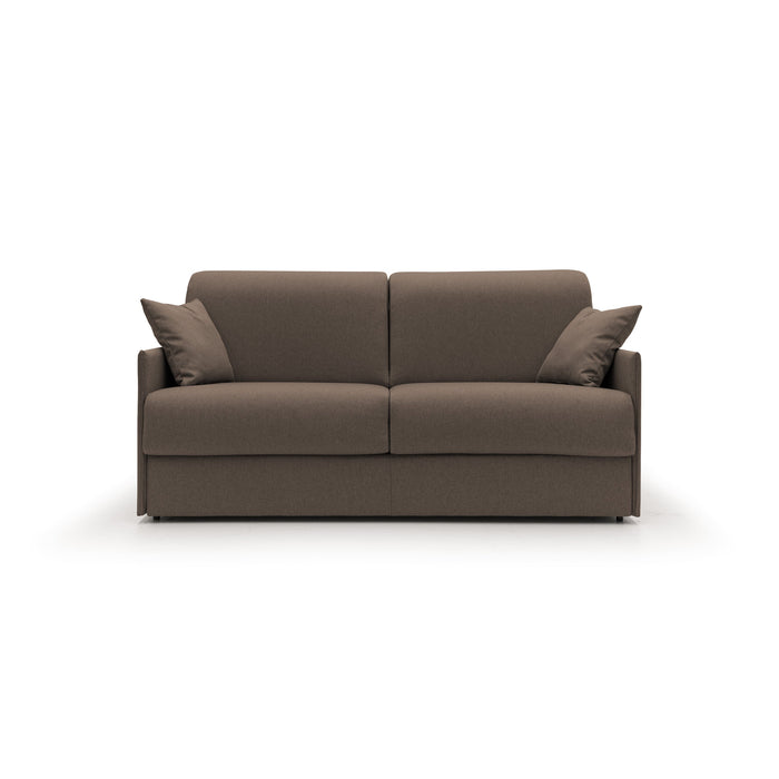 Evans Divano letto matrimoniale in tessuto impermeabile T13 149 cm (mat. 120x197) marrone