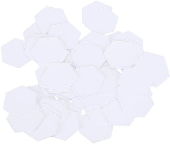 Scheda di Cucito a Sei Angoli - 100 Pezzi - Schede di Carta - Accessori per Patchwork - Beni da Sartoria - Facile da Utilizzare - Scheda di Cucito per Patchwork a Sei Angoli