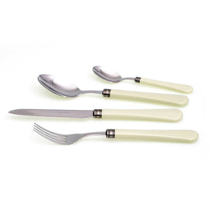 Servizio Set di Posate 24 Pezzi in Acciaio Inox Rivadossi Sandro Giulietta Verde