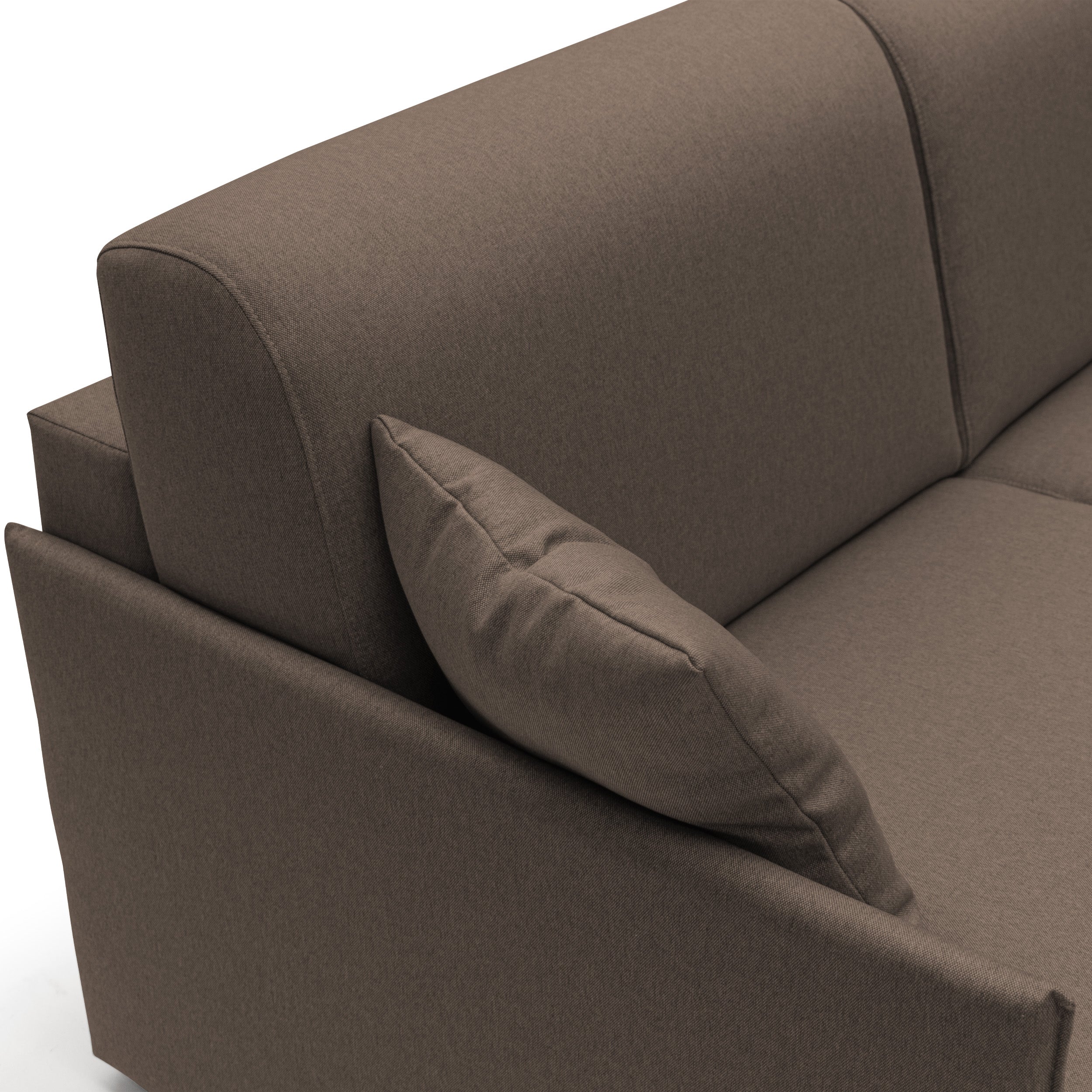 Evans Divano letto matrimoniale in tessuto impermeabile T13 149 cm (mat. 120x197) marrone