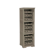 SCAFFALE PORTABOTTIGLIE 27 BOTTIGLIE WENGÉ 40X42,5X125 CM – CANTINETTA A VISTA 3 MODULI PER CUCINA E ZONA PRANZO