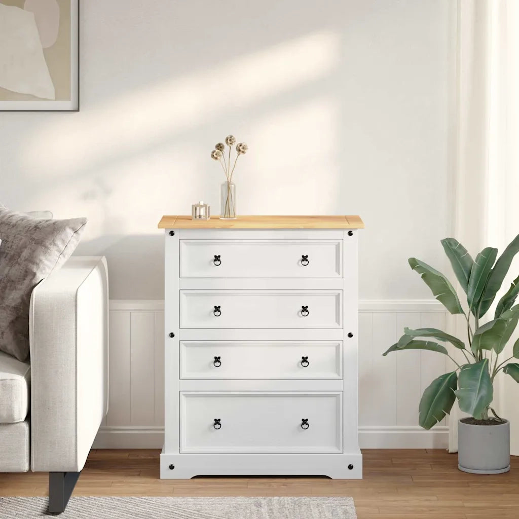 Cassapanche di stoccaggio Corona Bianco 92 x 48 x 114 cm 42021197