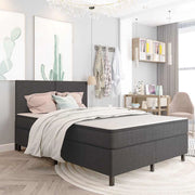 Letto a Molle Grigio in Tessuto 180x200 cmcod mxl 94511