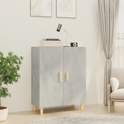 Credenza-Buffet-Armadio da cucina Grigio Cemento 70x34x90 cm in Legno Multistrato 100699