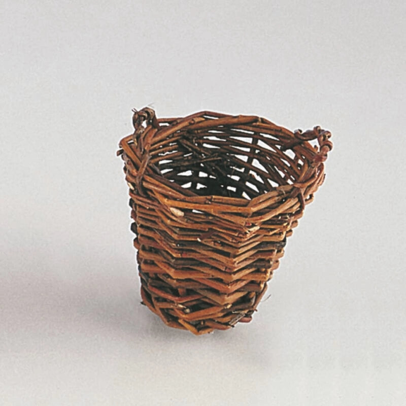 Cesto con manici 5x5 cm Colore naturale per presepe