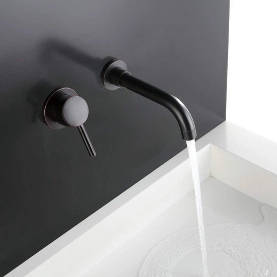 Mangraa per eengreep in muratura nero per la cucina con parole chiave: moderno, design, rubinetti per lavabo.