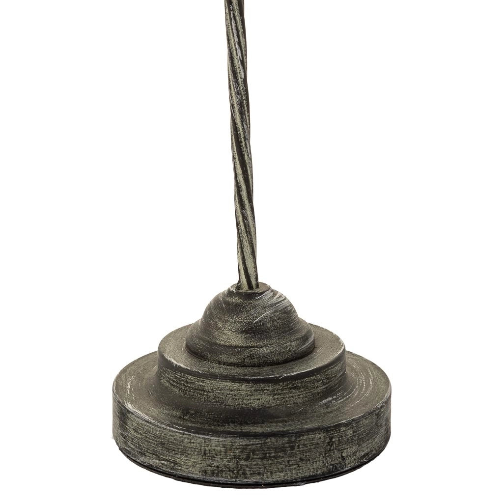 Portacandele in metallo marrone 13x13x51,5h