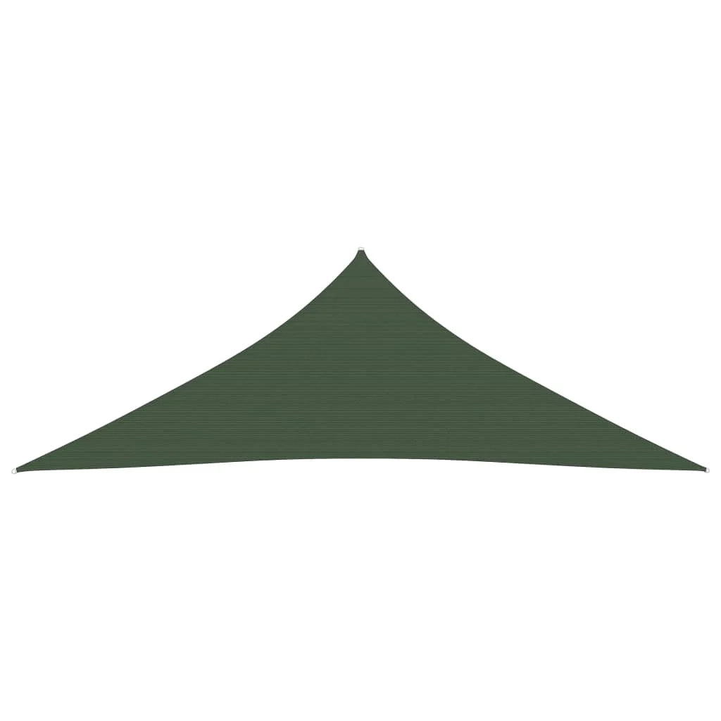 Vela ombreggiante 160 g/m² verde scuro 3 x 3 x 3 m HDPE 02_0009423