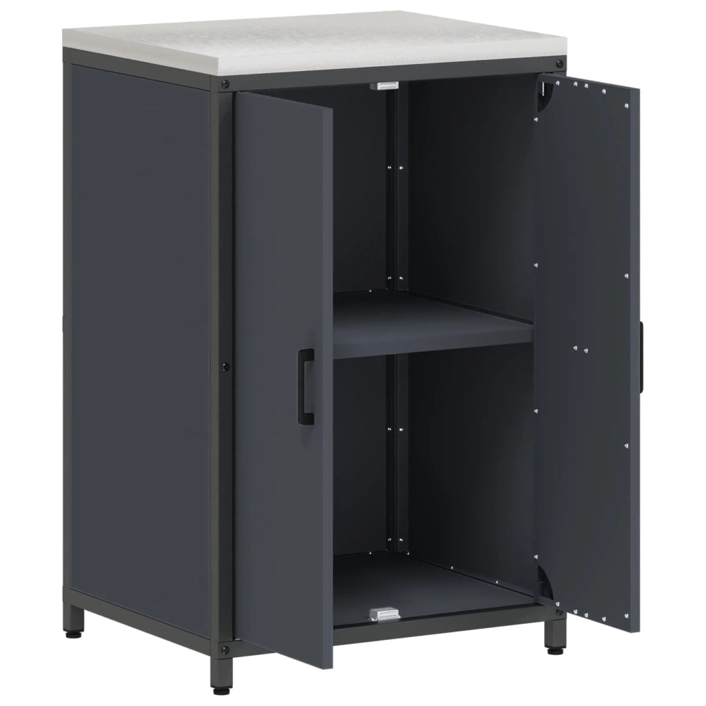 Stoccaggio in cucina Antracite 60 x 50 x 92 cm Acciaio 874991