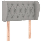 Testiera | Testata ad Orecchio Grigio Chiaro 83x23x78/88 cm in Tessuto