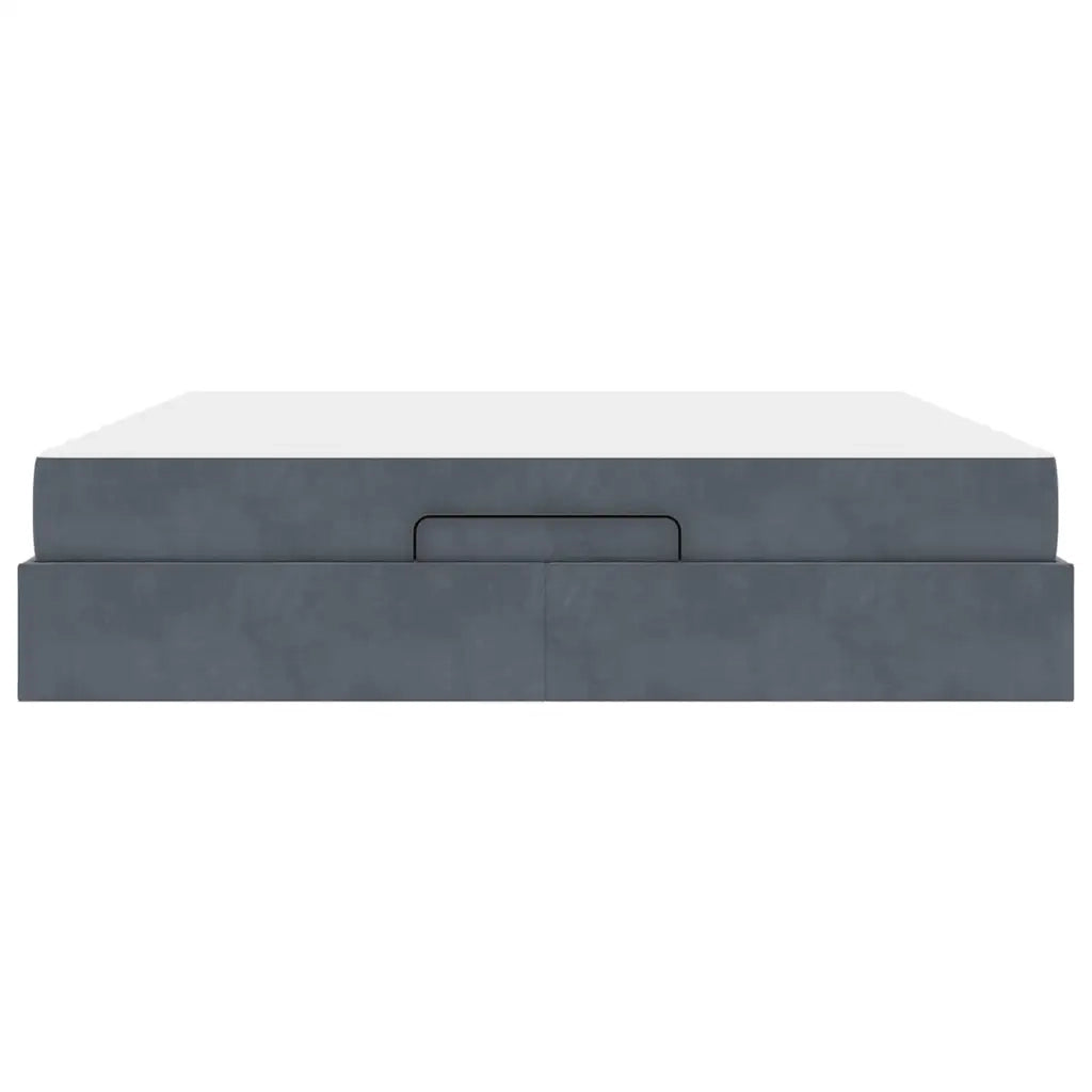 Struttura letto con materasso 2 pcs Grigio Sfumato Velluto