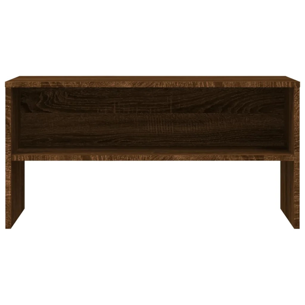 Mobile TV multimediale scaffale TV mobile TV sala da pranzo soggiorno camera da letto rovere 80 x 40 x 40 cm legno ingegnerizzato marrone 02_0027241