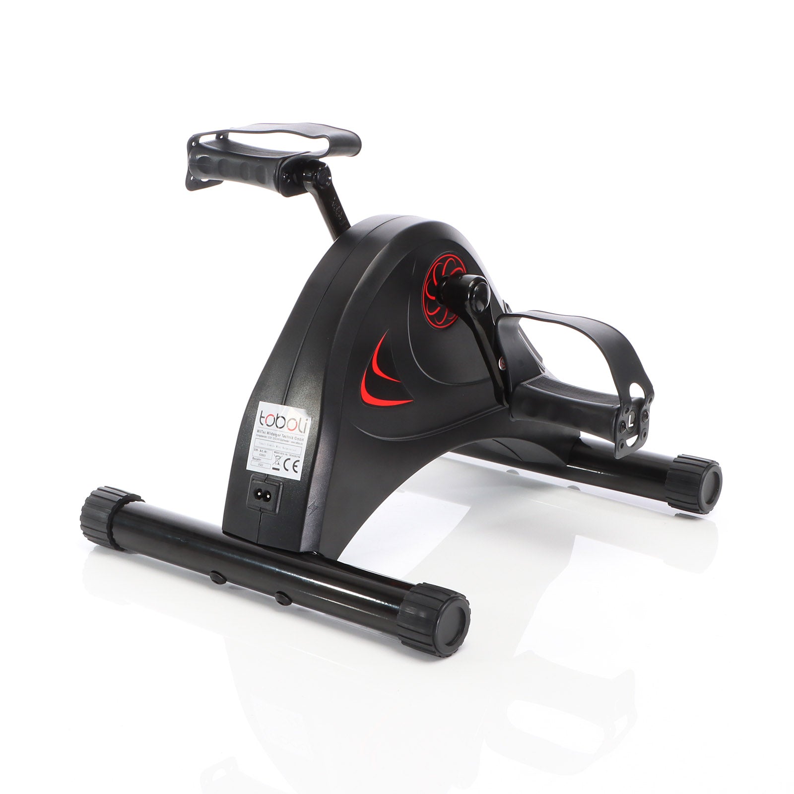 LUXTRI Mini cyclette elettrica 80W per allenamento braccia gambe Minibicicletta Trainer a pedali