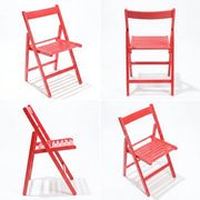 SEDIA PIEGHEVOLE in legno LIBERTY ROSSO 4 pezzi