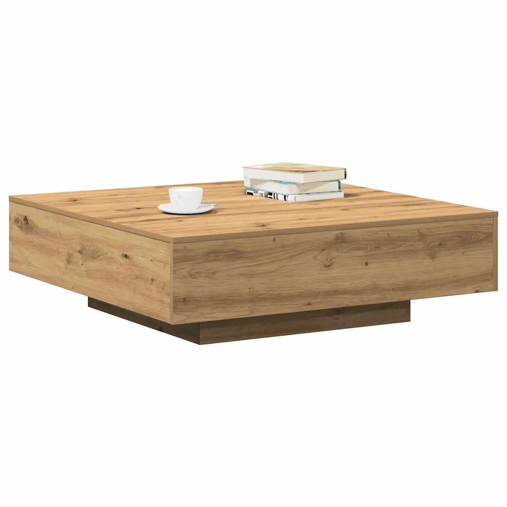 Tavolino da Salotto-Tavolino da soggiorno-Tavolo Rovere artigianale 100 x 100 x 31 cm 878680