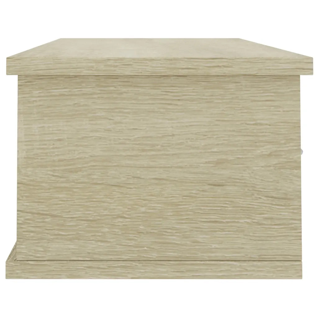 Scaffale Cassetti Parete Rovere Sonoma 88x26x18,5cm Multistrato 800597