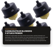 Kit di attacchi per carburatori 5 pezzi - Blower per carburatori - Kit di accessori per motosega - Pompa benzina - Materiali di alta qualità - Duraturo e pratico