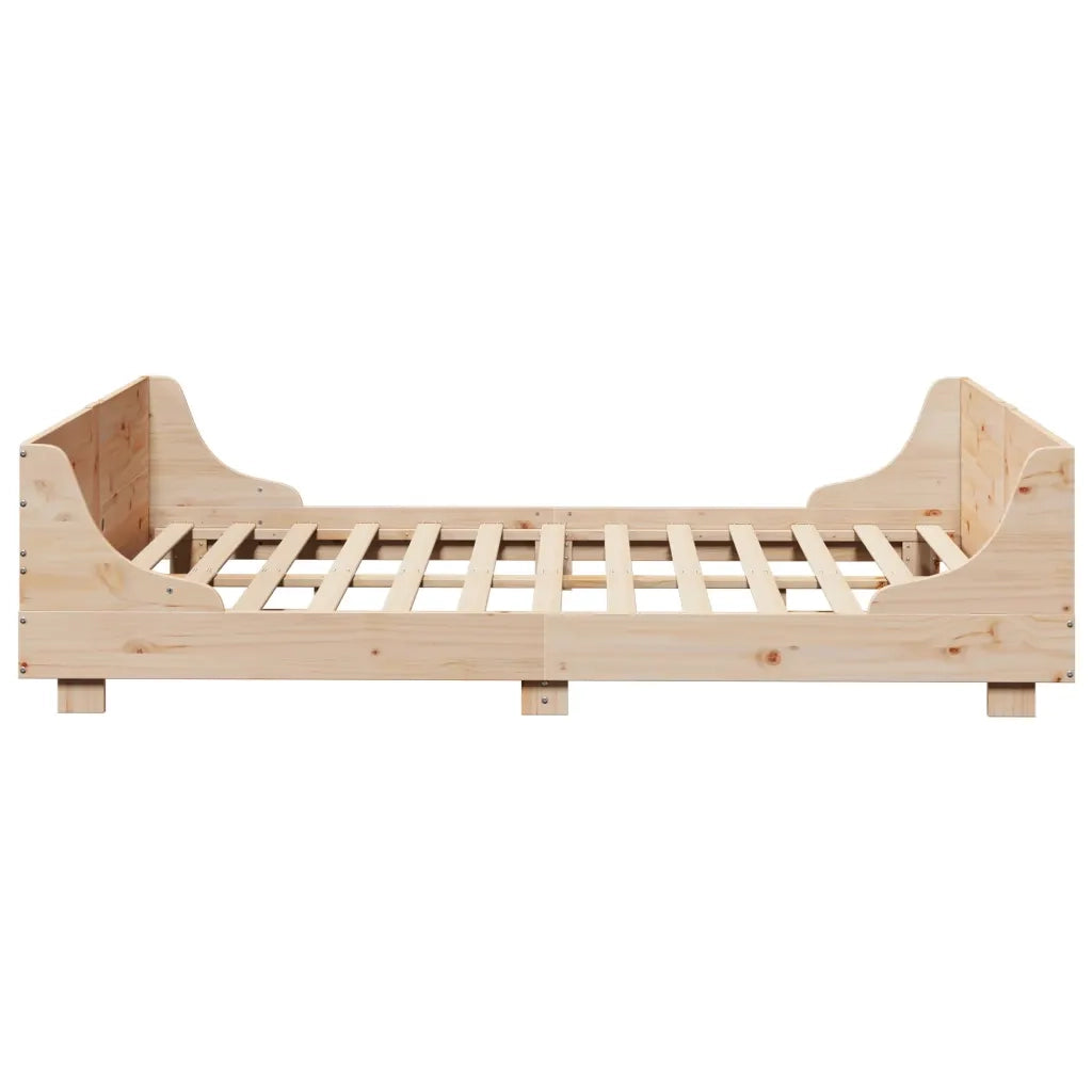 Letto matrimoniale | Letto per adulti | Letto senza Materasso 120x200 cm in Legno Massello di Pino