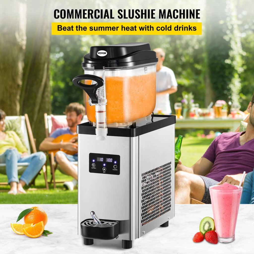Macchina per granite 6L S16-XV1 in acciaio inossidabile nero 300W 220V per bevande fredde robusta compatta facile da usare
