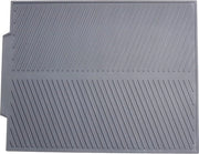 Afdruipmat grande di poliestere e microfibra grigia 44x33x06 cm per asciugatura rapida di servizio