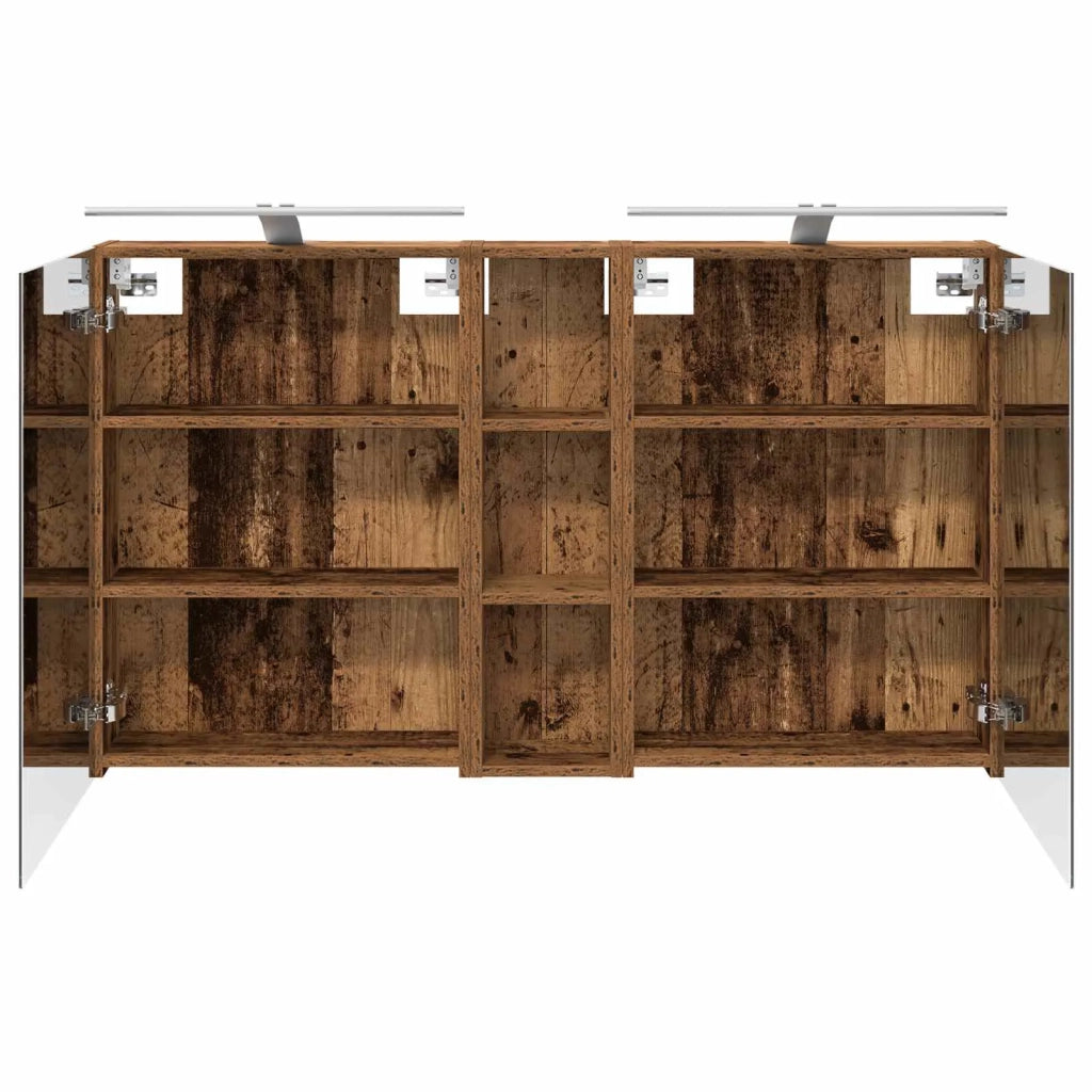 Set di Armadi da Bagno con lo scaffale 3 pcs 120 x 14,5 x 70 cm