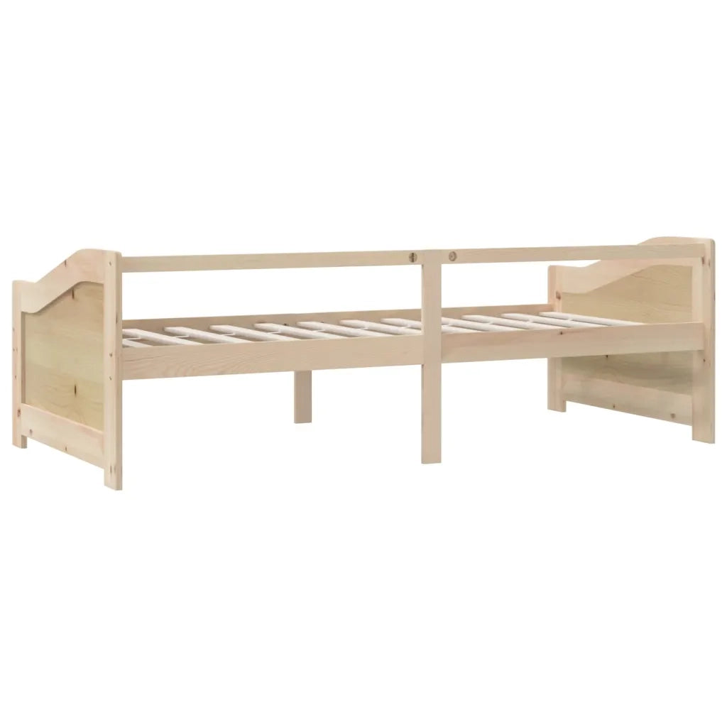 Divano Letto a 3 Posti in Legno Massello di Pino 90x200cm 322164