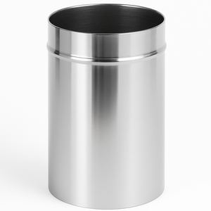 Elemento lineare acciaio inox diametro 300 mm sp. 0,5 mm h. 250 mm canna fumaria